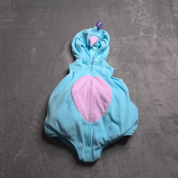 Carters Baby Peacock Halloween Costume Hooded 3-6 Months Zip Up - Picture 1 of 5